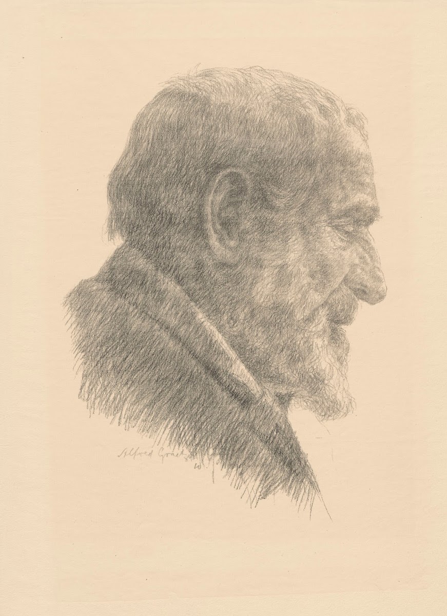 Alter Mann im Profil 1910