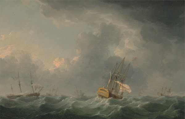 English Ships Running before a Gale before 1759