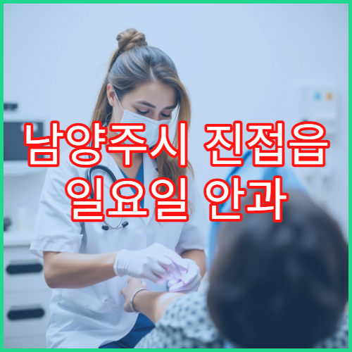 남양주시 진접읍 일요일 안과 눈부심 시야이상 검사