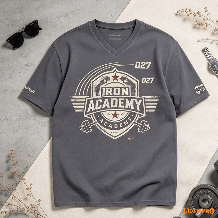 AOP MDB V-Neck Short Sleeve T-Shirt