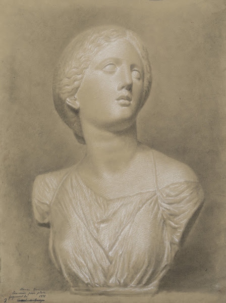 Bust of a fleeing Niobide 1838