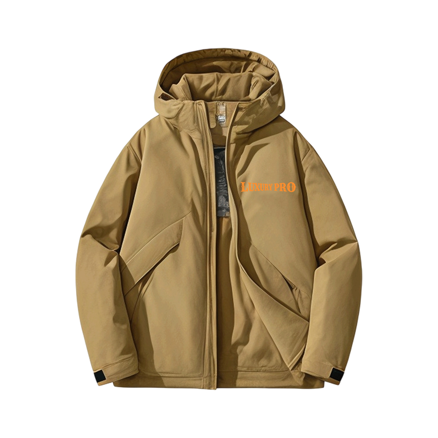2D Hooded Cotton Coat