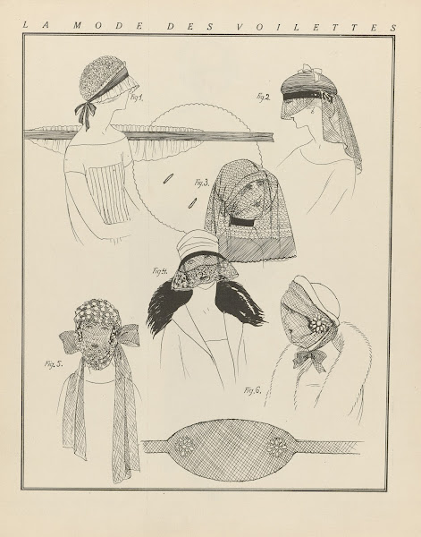 La mode des voilettes 1922