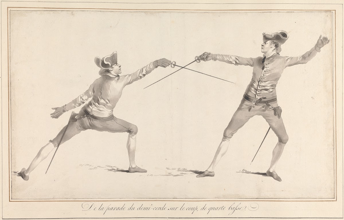 De la Parade du Demi Cercle sur le Coup de Quarte Basse 1763