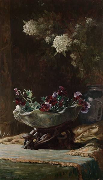 Pansies andSpirea 1882