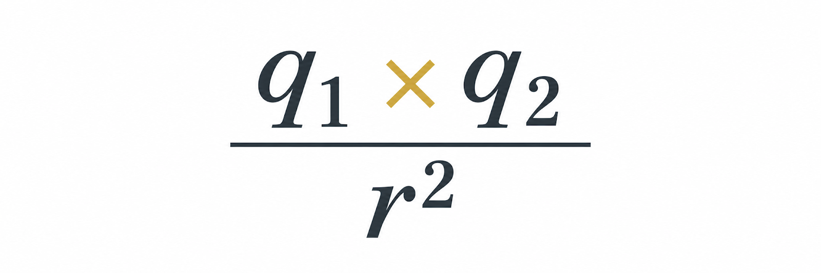 Coulomb's law formula