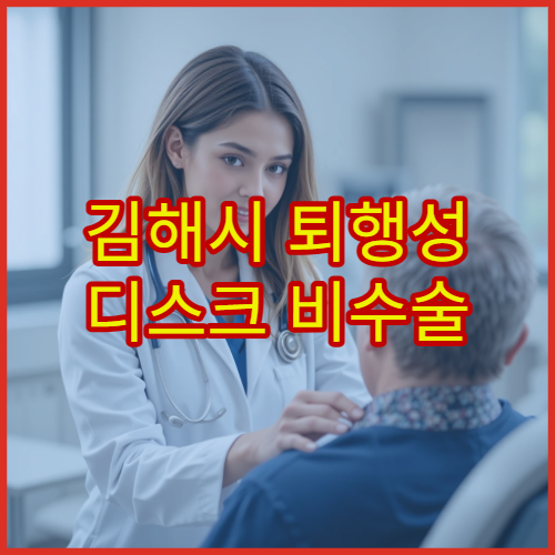김해시 퇴행성 디스크 비수술 치료와 통증 관리 전문 병원