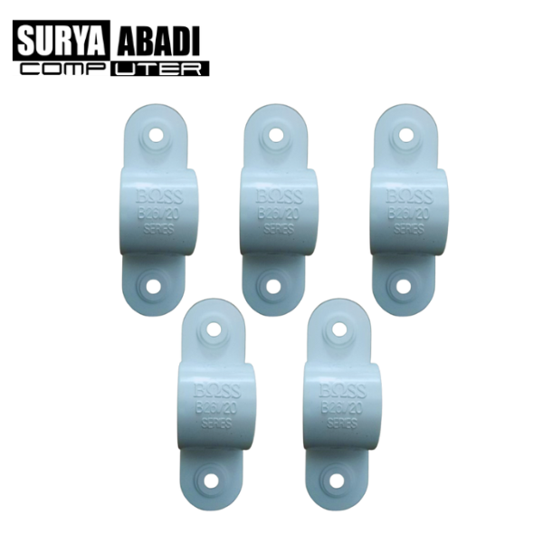 Klem Clip Conduit Pipa Boss 20mm