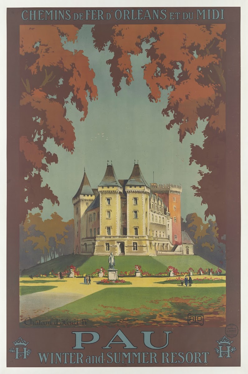 Chemins de fer dOrléans et du Midi  Pau winter and summer resort 1910