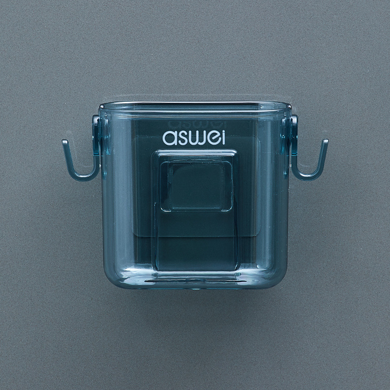 Wall-mounted storage box for remote controls and mobile phones