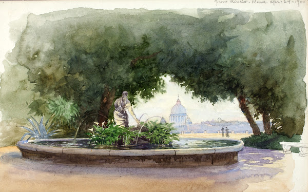 From Pincio Rome 1900