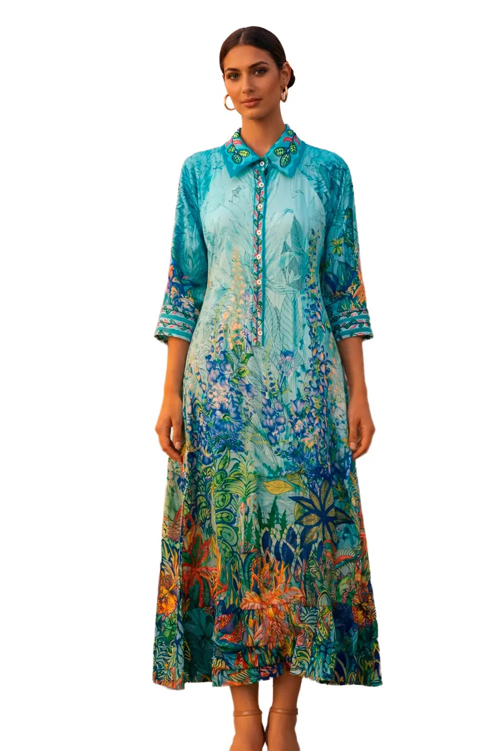 Jade Bloom Dress