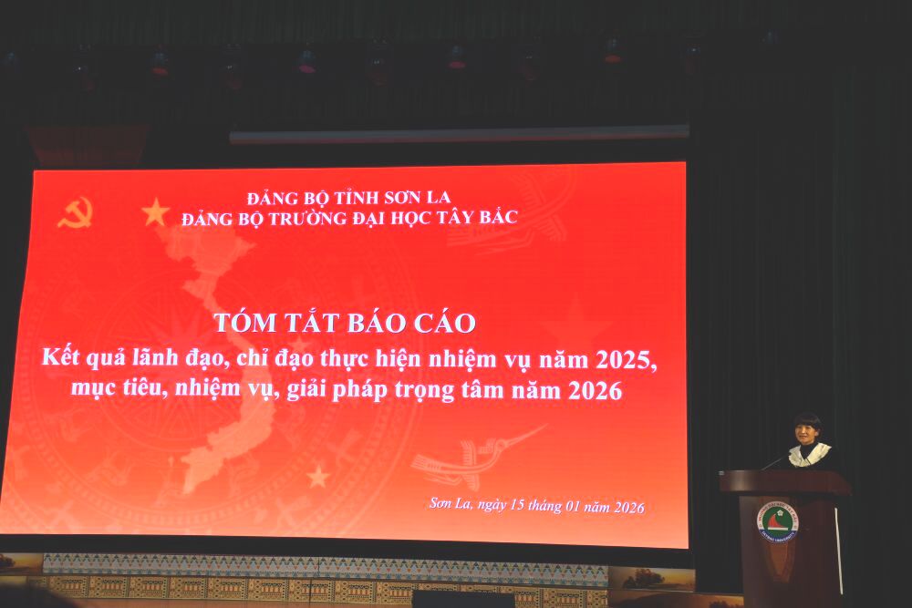 Trường Đại học Tây Bắc tổ chức Hội nghị tổng kết công tác Đảng năm 2025 và phương hướng nhiệm vụ năm 2026