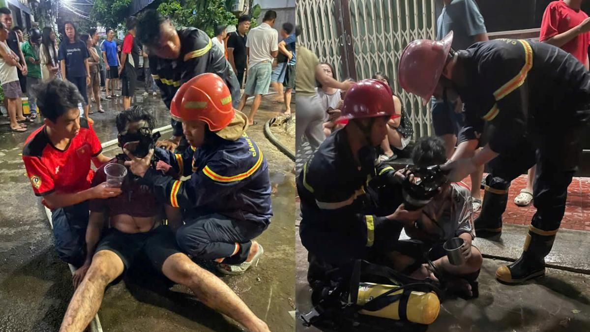 Cứu kịp thời hai trẻ mắc kẹt trong đám cháy lúc rạng sáng - Chuyên trang Công an Đà Nẵng - Báo Công an Nhân dân