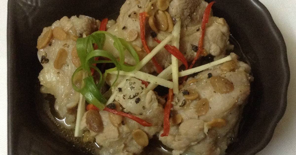 Sườn non chưng tương hột