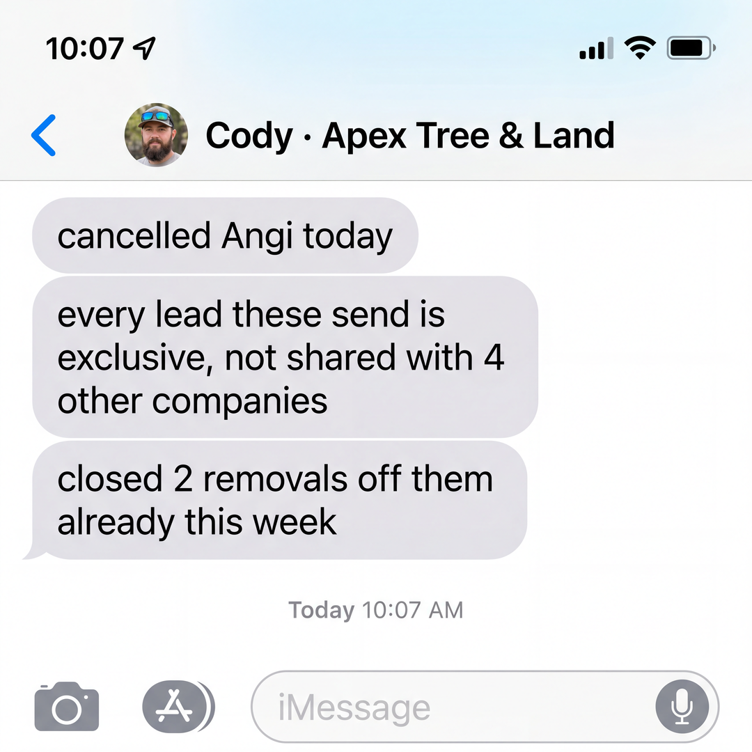 Owner text: finally quit Angi