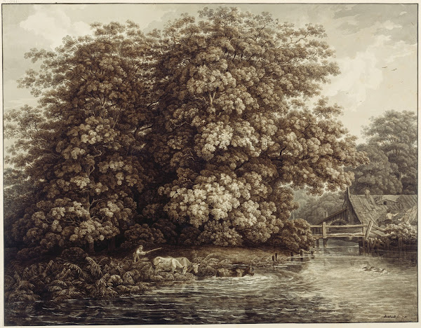 Die Mühle bei den großen Eichen 1786