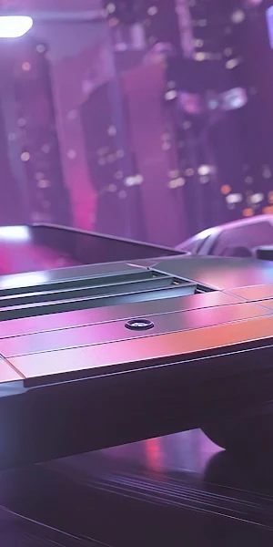 Retrowave, Synthwave, DeLorean, Cyberpunk 4K Wallpaper Background