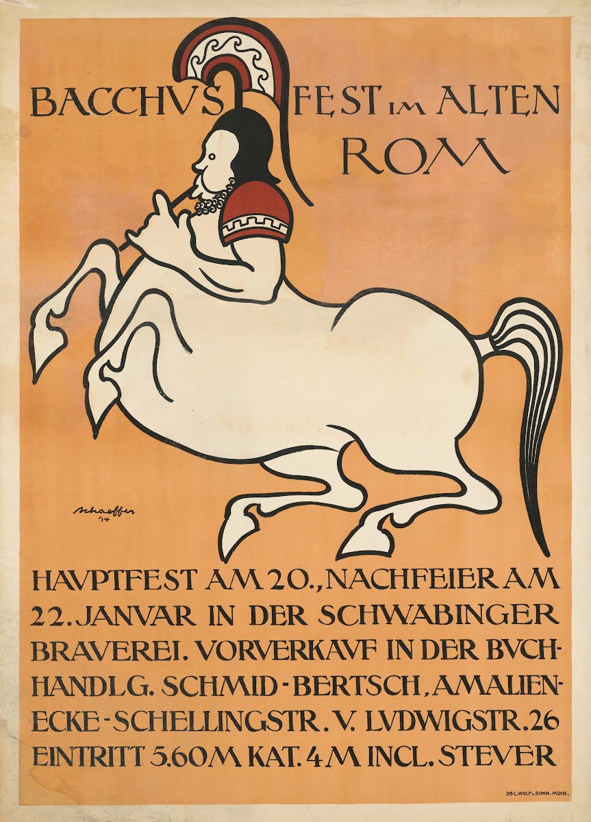 Bacchusfest Im Alten Rom Fest Schwabinger Brauerei 1914