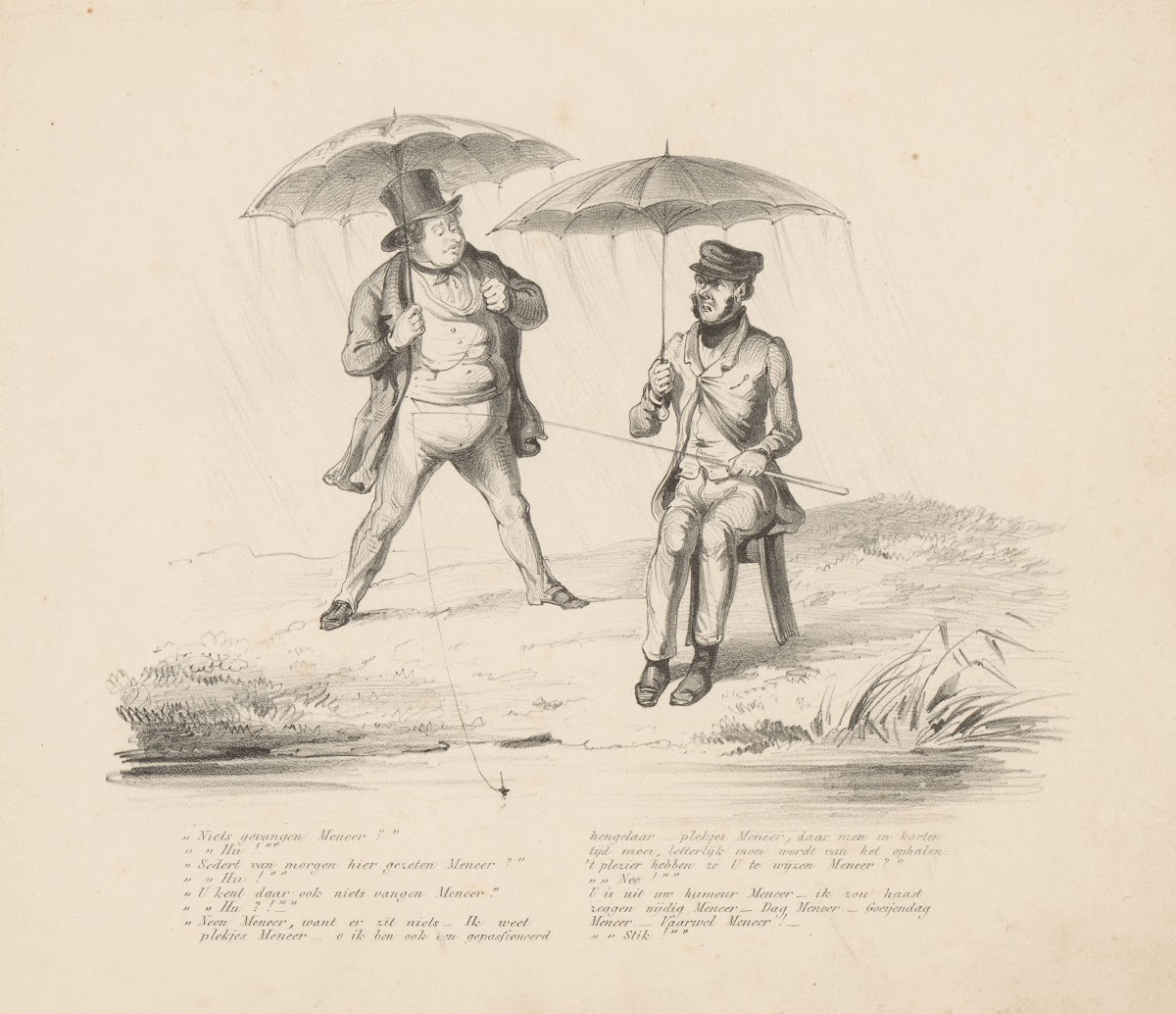Man in gesprek met visser 1832   1897