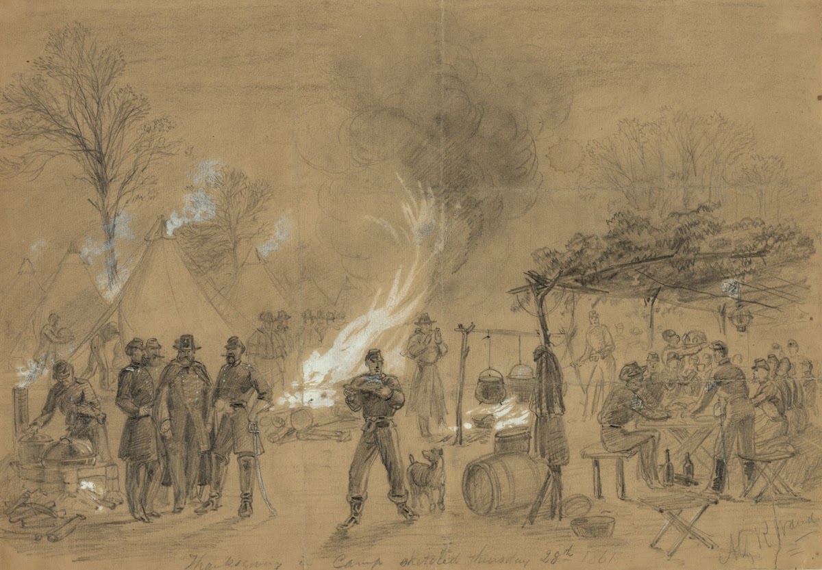 Thanksgiving in camp 1861