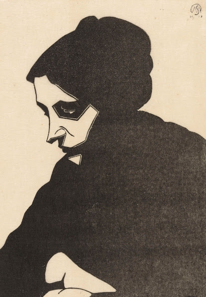 Portret van een onbekende vrouw 1913