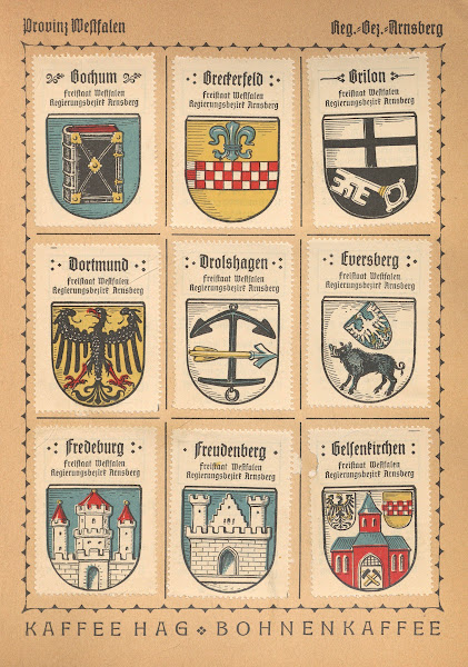 Deutsche Ortswappen German municipal coats of arms Pl33 1925
