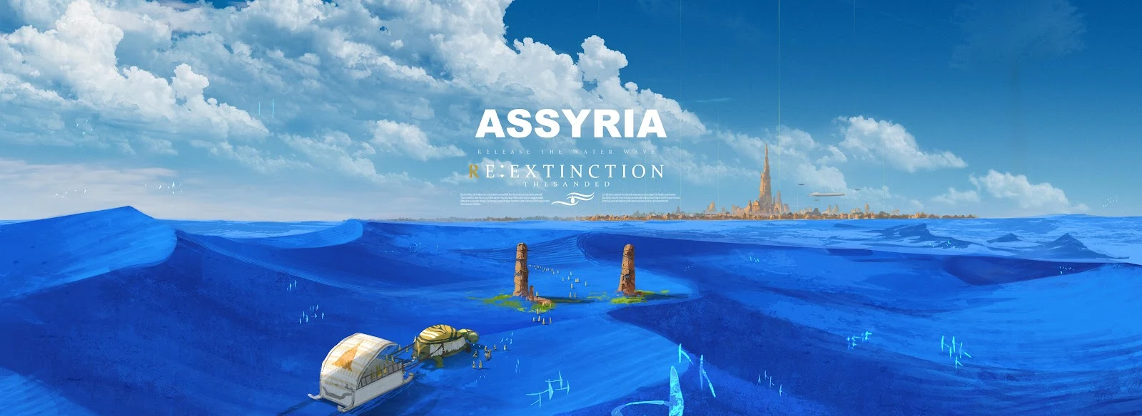 Assyria Re Extinction Concept Art - Sci-Fi Concept Art 4K Wallpaper (7731x2820)