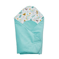 Конверт - плед Twins Velvet Print 80x80 мятный