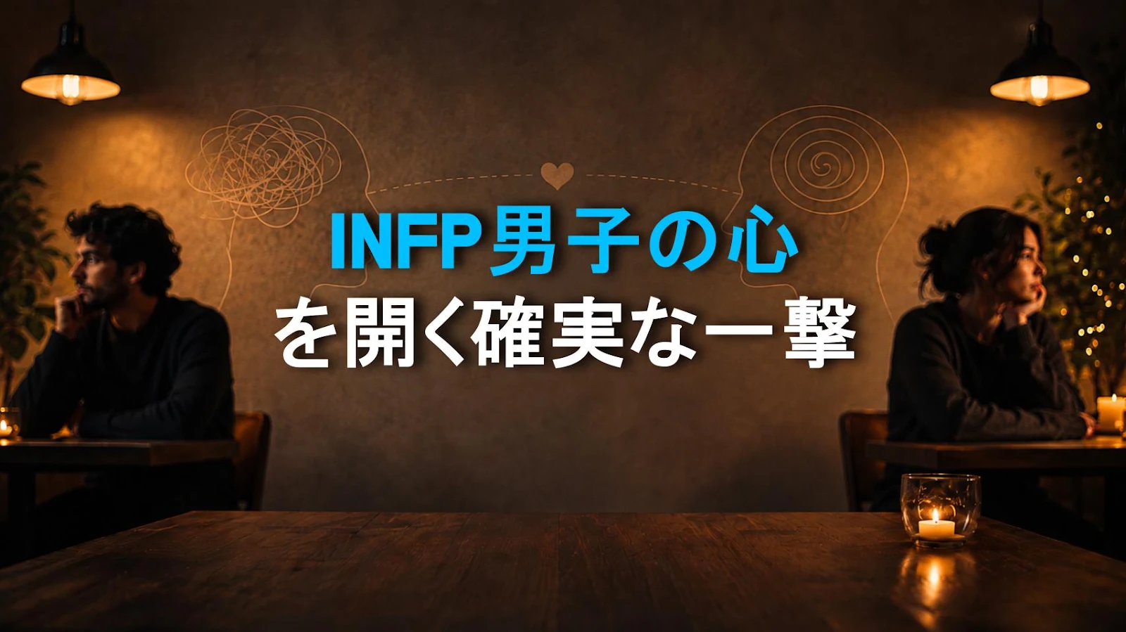 INFP男子の心を開く確実な一撃