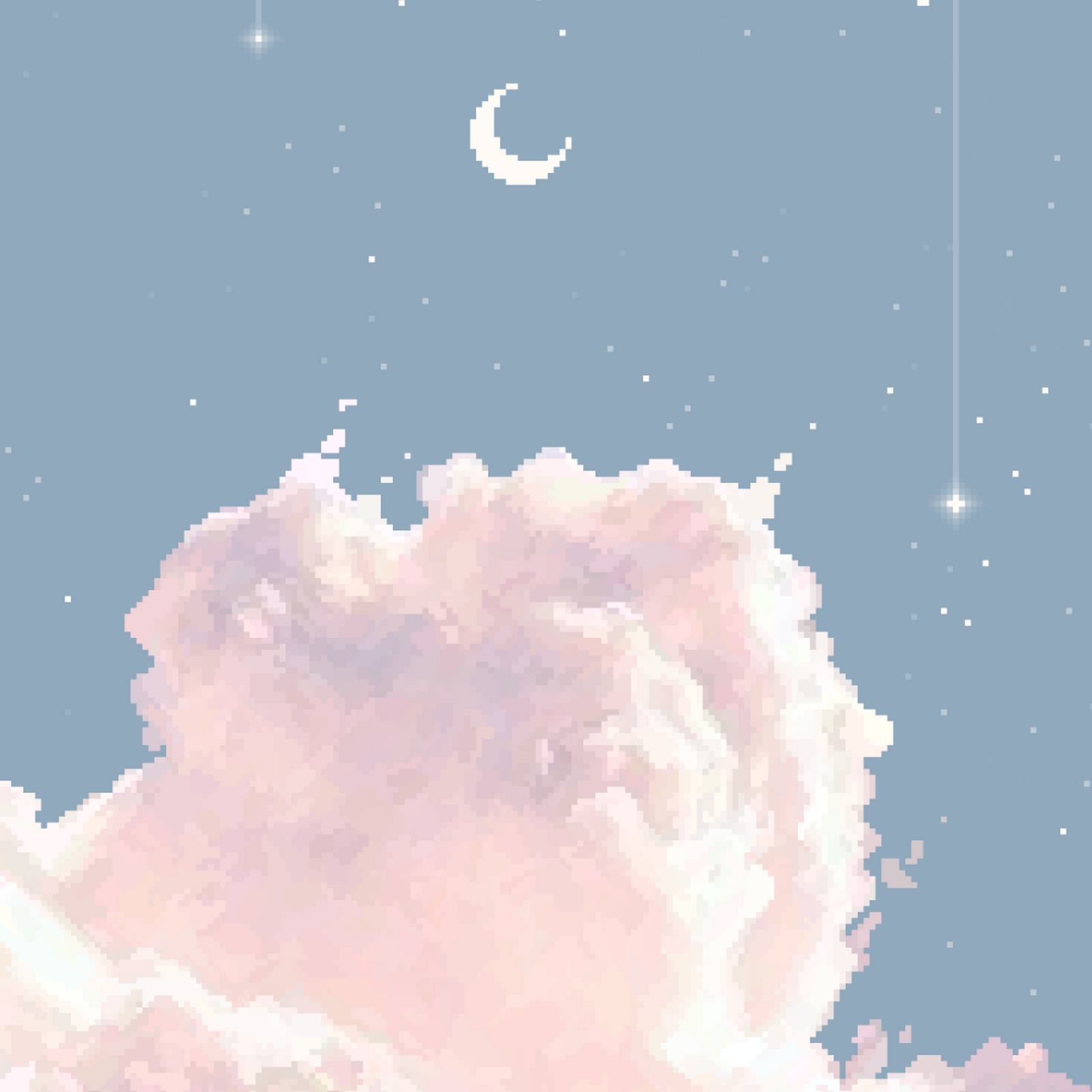 Download Sky, Pixel Art, Digital Art, iPhone