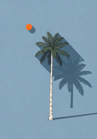 Minimalist Palm Tree Silhouette