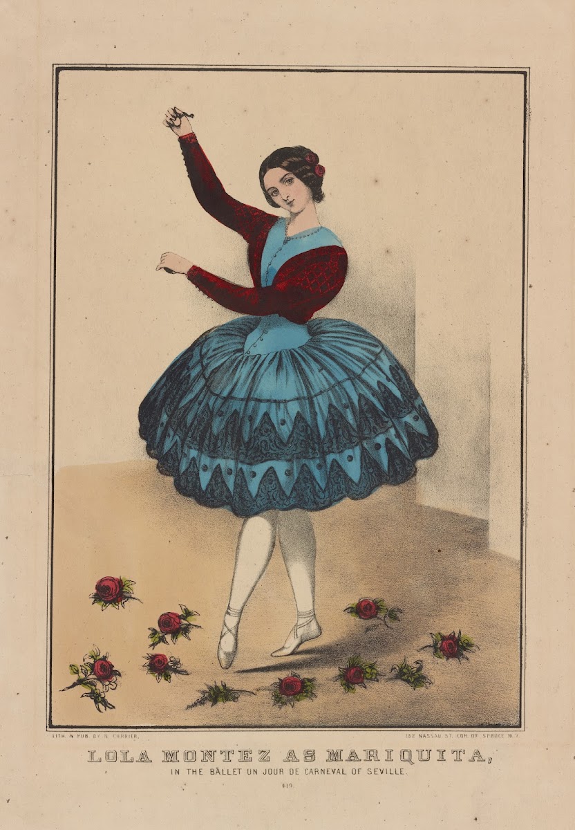 Lola Montez as Mariquita in the ballet Un jour de carneval of Seville 1852