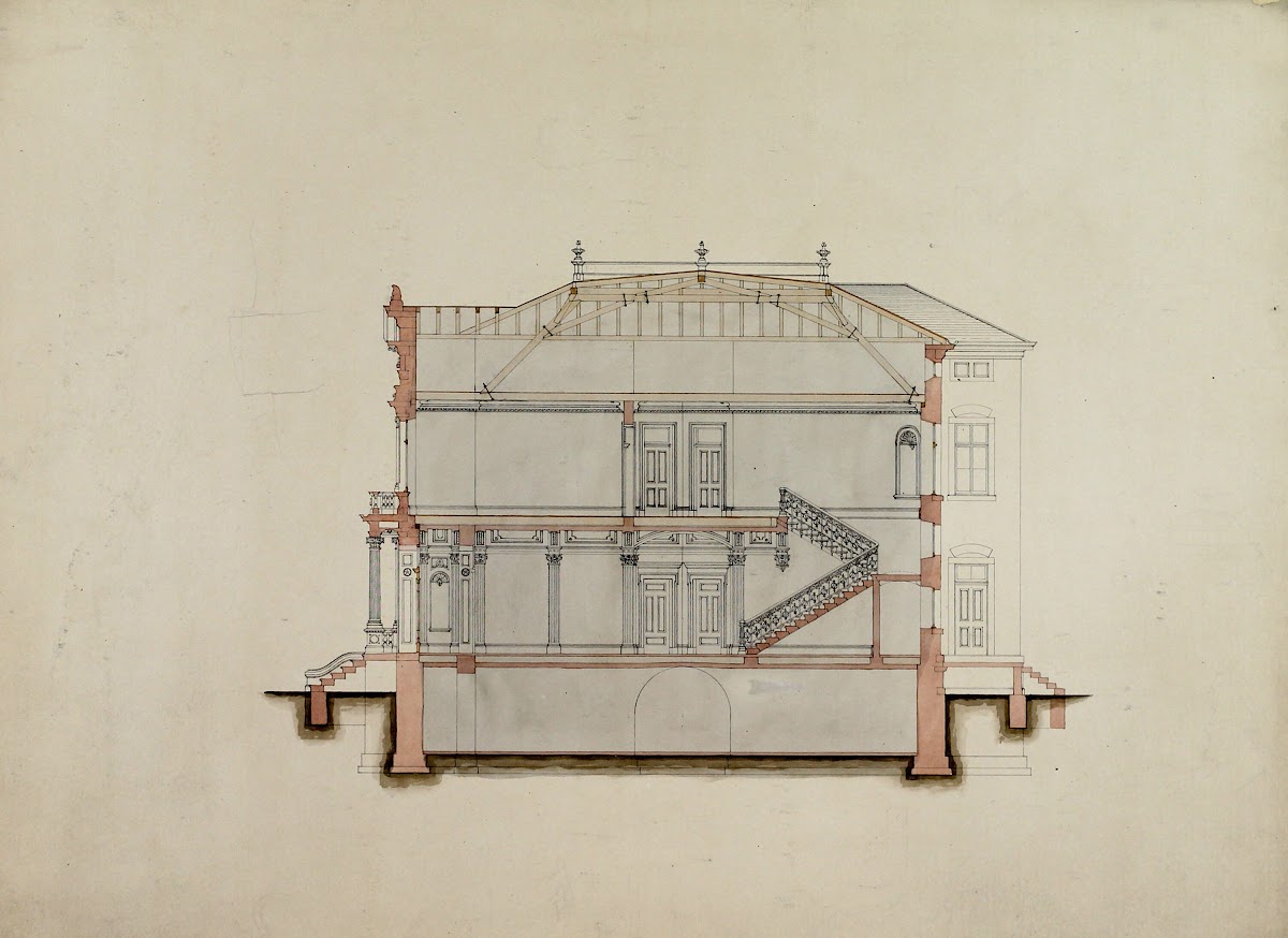 Design Studies Section Through House Presentation c 18601870