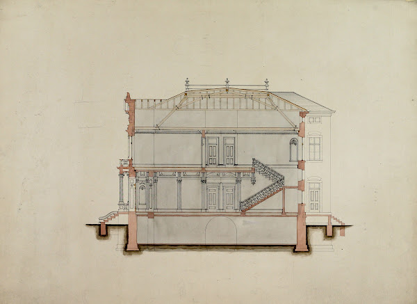 Design Studies Section Through House Presentation c 18601870