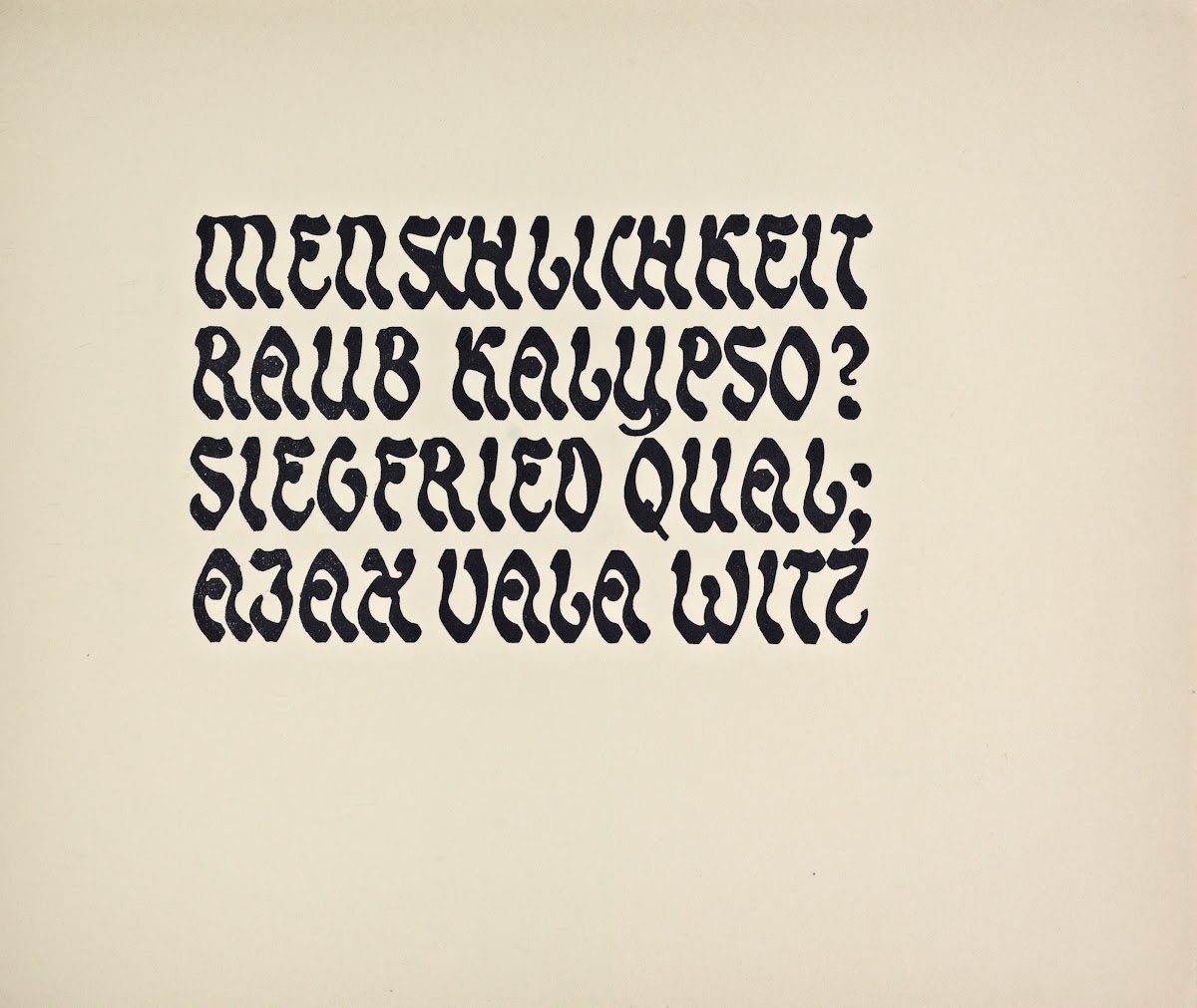 Beispiele kunstlerischer Schrift Pl025 1900