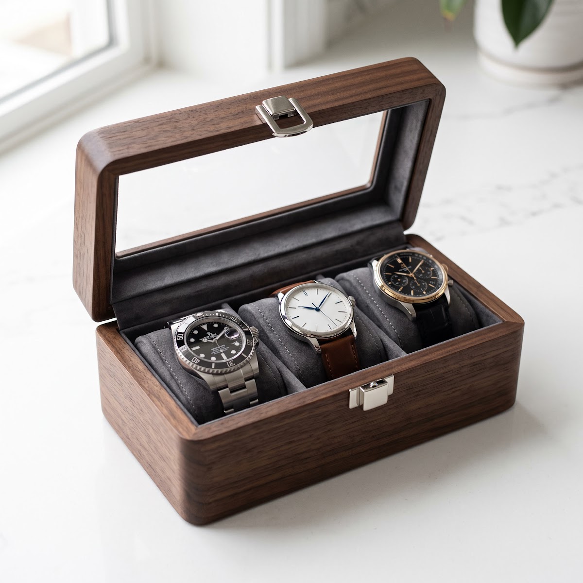 Best Watch Boxes for Men's Accessories (2026) - BEST COMPACT — PRODUCT SHOT