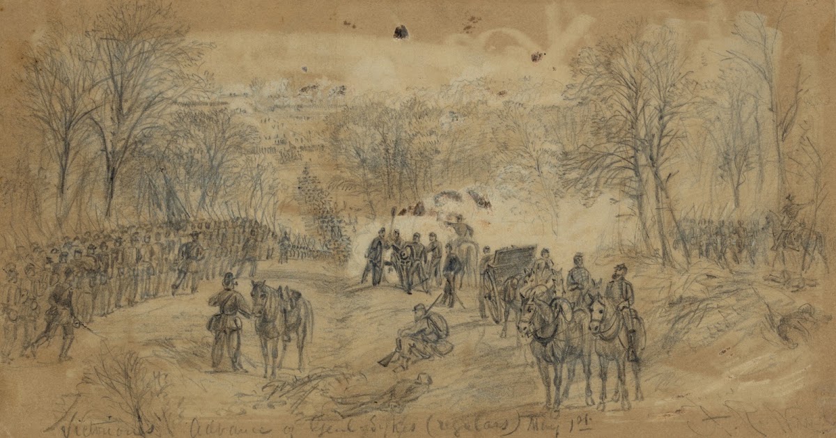 Victorious Advance of Genl Sykes regulars May 1st 1863