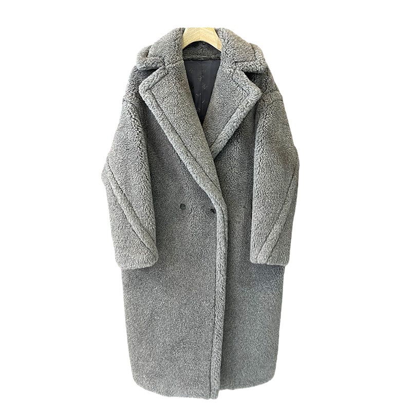 Teddy coat in oversized fit