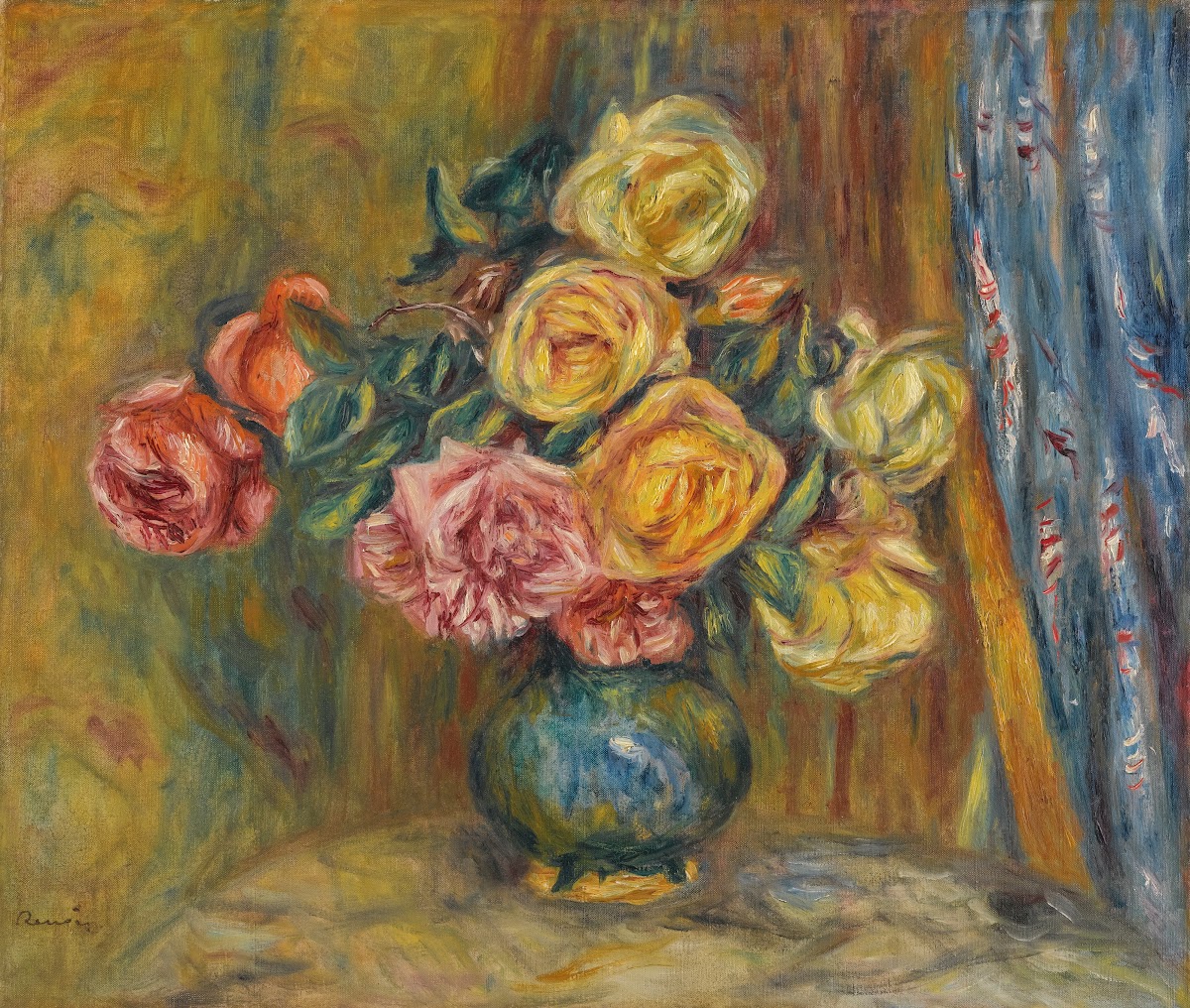 Les Roses Au Rideau Bleu 1912