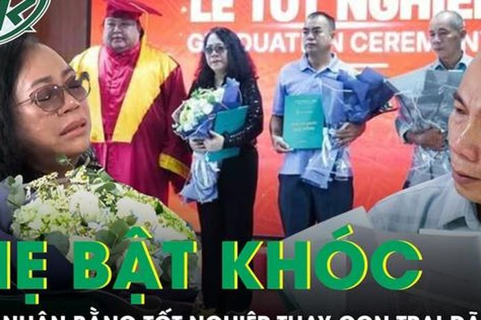 Người mẹ bật khóc khi nhận bằng tốt nghiệp thay con trai mãi dang dở tuổi 19 - Báo Sức Khỏe &amp; Đời Sống