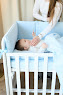 Bedding set for a baby crib 6 el Twins Beau blue