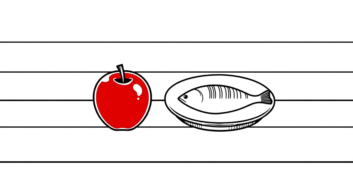 붉은 과일과 생선 배치 규칙 차례상 상징적 의미 일러스트