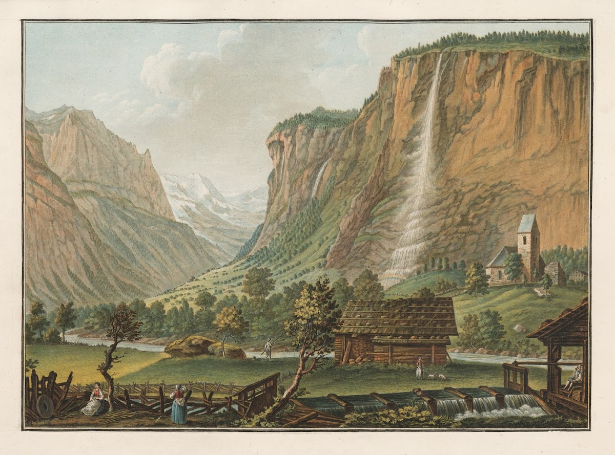 Chûte du Staubbach dans la vallée du Lauterbrunnen 1915 1945