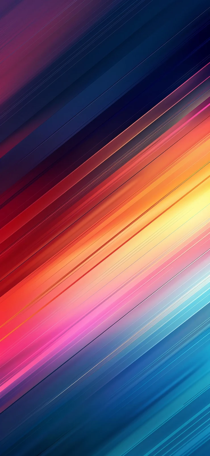 Abstract Vibrant Diagonal Speed Lines - Digital Abstract Art 2K iPhone Wallpaper (1472x3189)