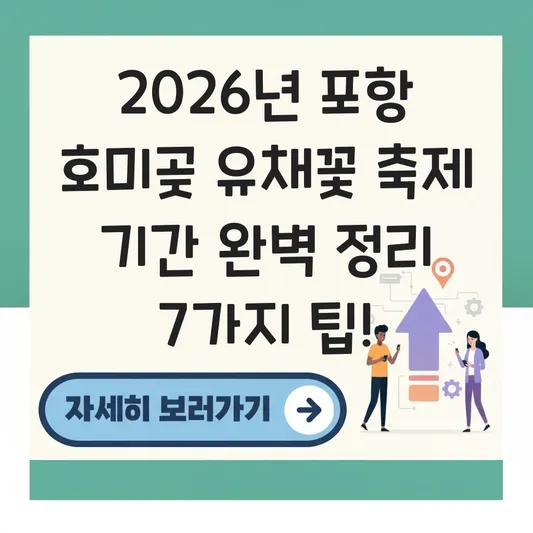 포항 호미곶 유채꽃 축제 기간