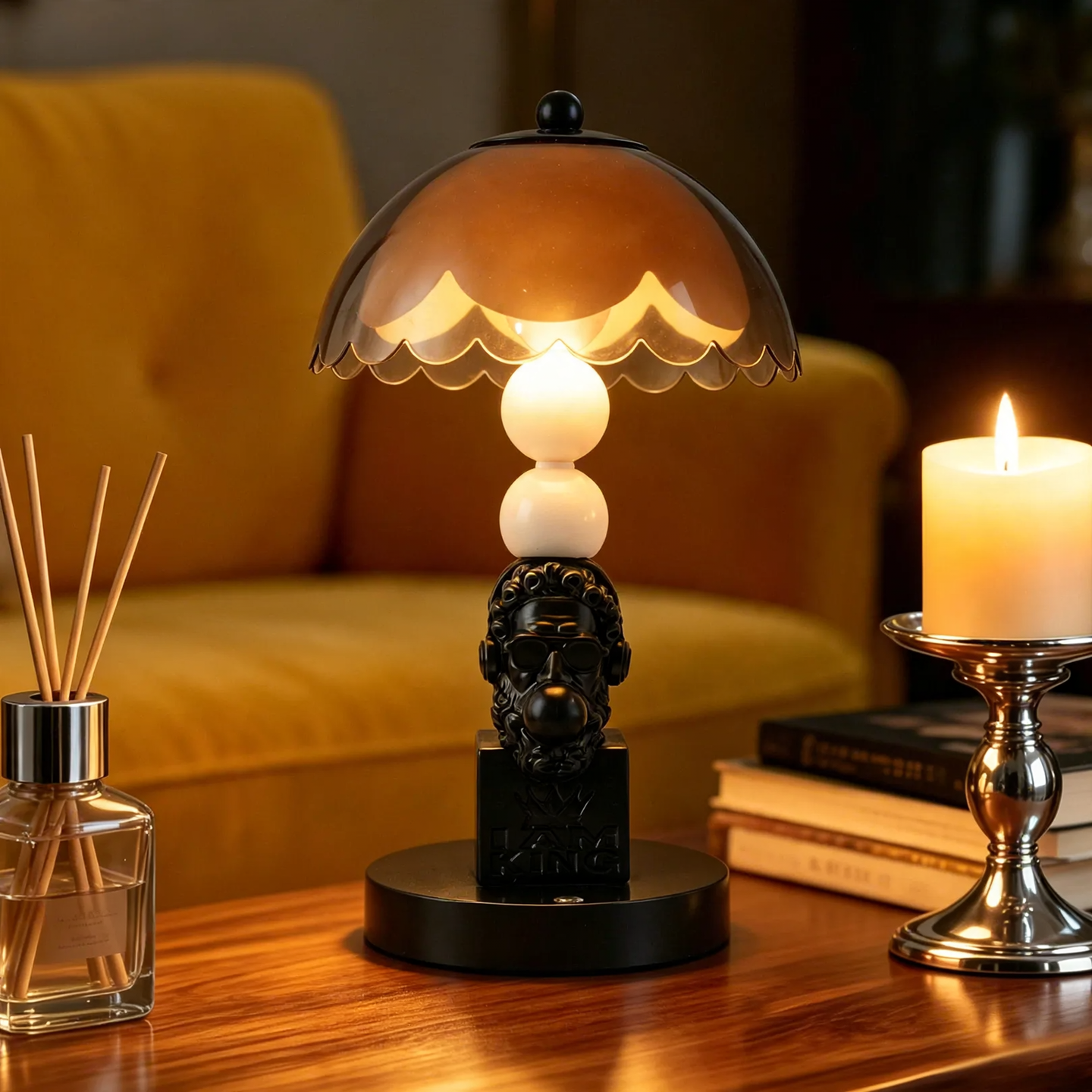 Bubble King bedside lamp with 3 brightness levels