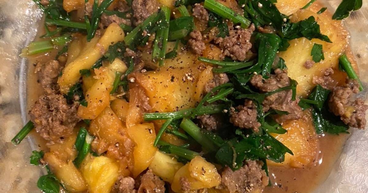 Dứa xào thịt bò