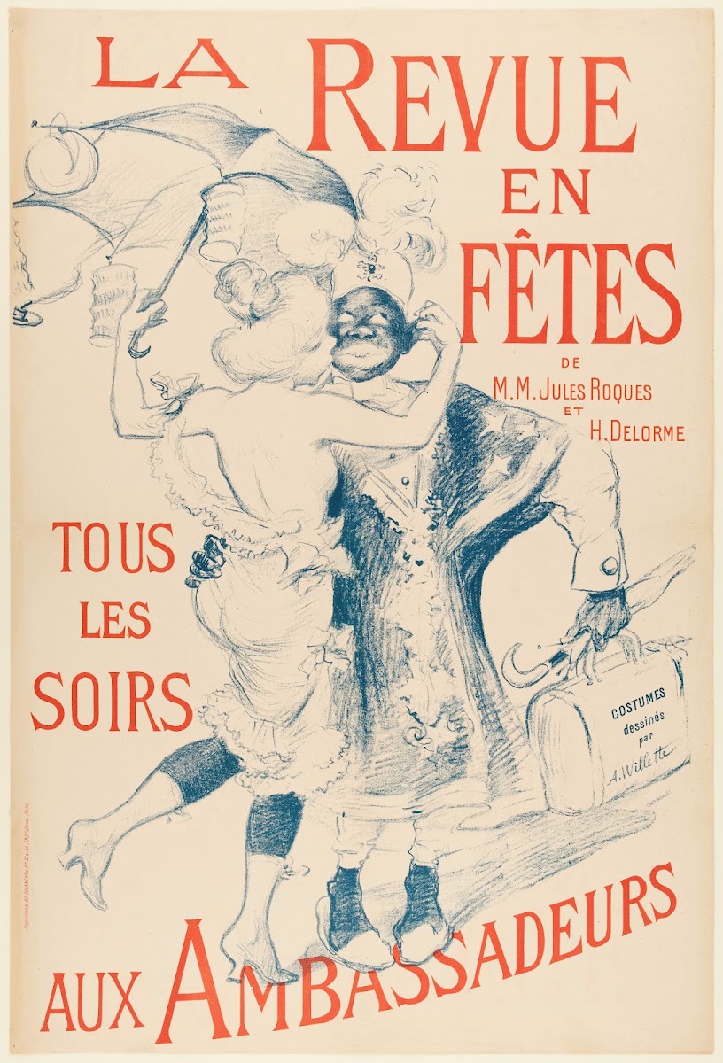 LA REVUE EN FÊTES DE MM JULES ROQUES ET HDELORME TOUSLES SOIRS AUX AMBASSADEURS