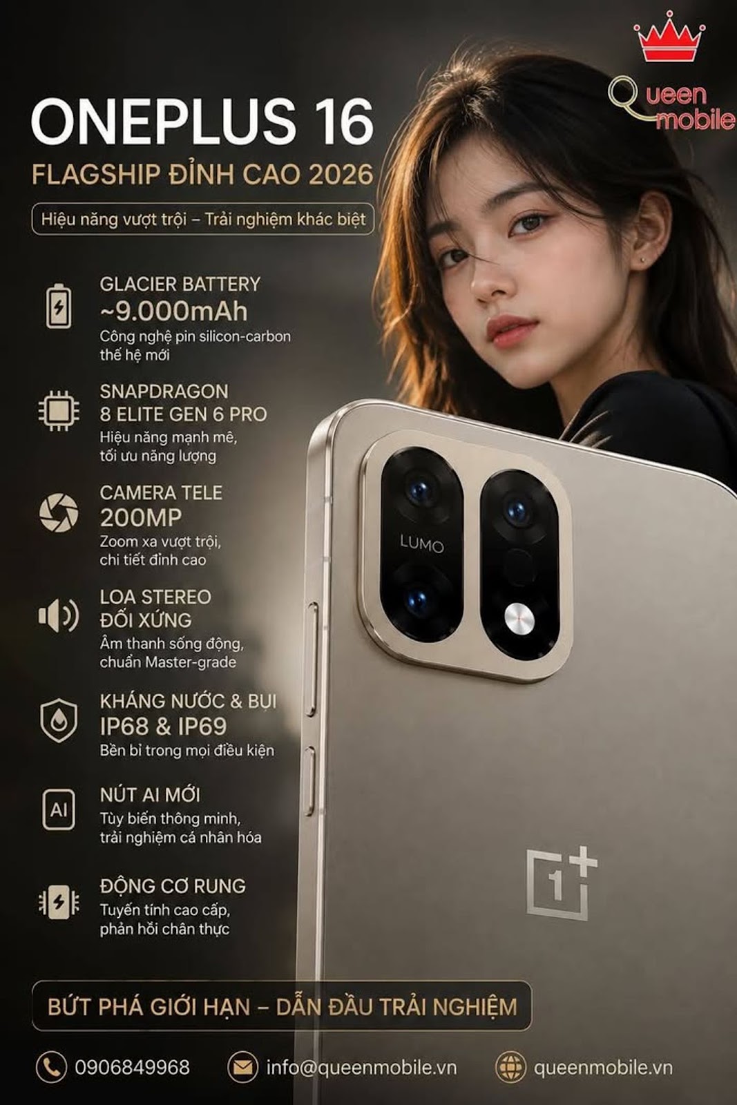 OnePlus 16 leaks configuration with nearly 9,000mAh Glacier Battery and many notable upgrades #OnePlus16 #OnePlus #GlacierBattery #Snapdragon8EliteGen6Pro #Android #Smartphone #CongN